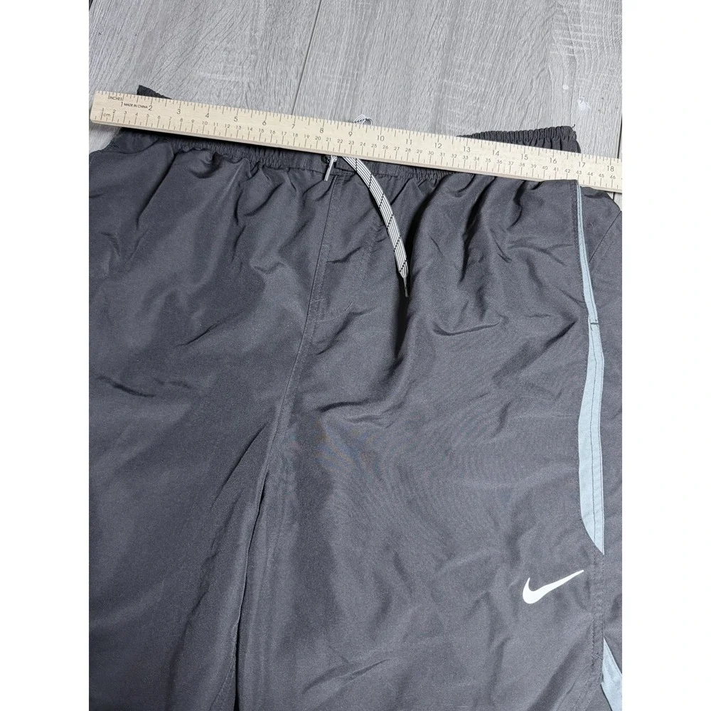 Nike XXL Black Gray Swim Trunks Board Shorts Drawstring‎ Pockets Lined